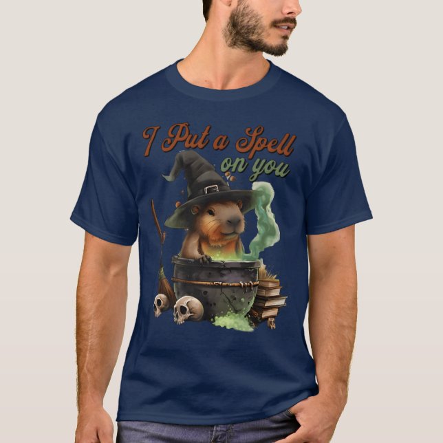 Halloween Capybara Premievänner T Shirt (Framsida)