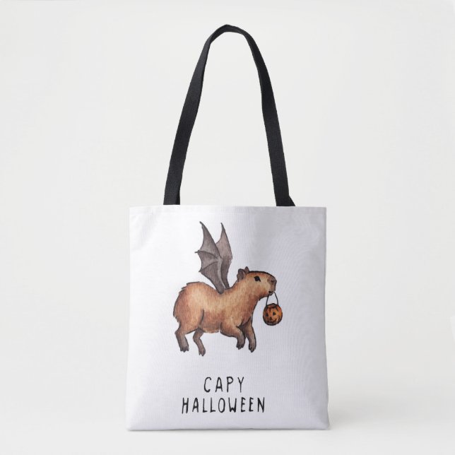 Halloween Capybara Tygkasse (Framsida)