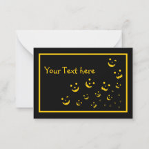 Halloween Card-Anpassade, Glowing Ansikte