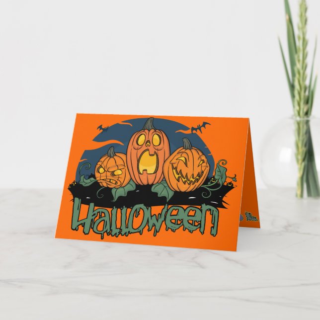 Halloween Card-för barn Kort (Framsida)