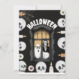 Halloween carte d'invitation inbjudningar