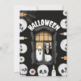 Halloween carte d'invitation inbjudningar