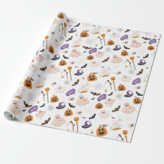 Halloween Cartoon Pattern Presentpapper