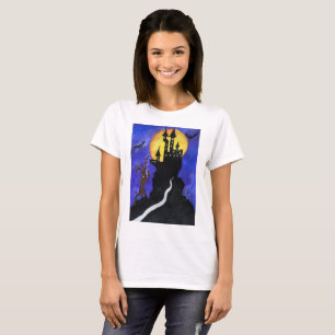 Halloween Castle Fladdermus Women's Basic T-Shirt, Tröja