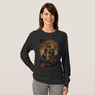 Halloween Castle, japansk Art, Castle Painting T Shirt