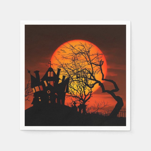 Halloween Castle Pappersservett (Framsidan)