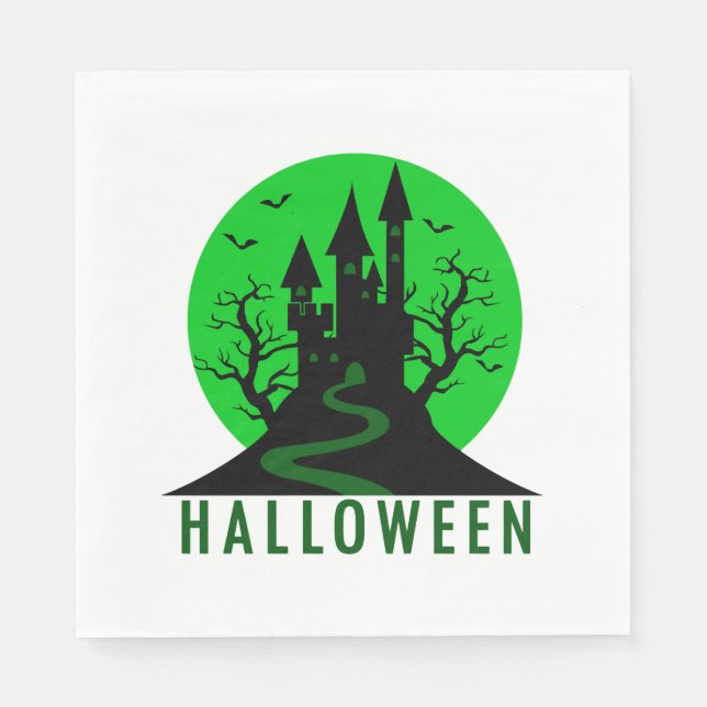 HALLOWEEN CASTLE PAPPERSSERVETT (Framsidan)