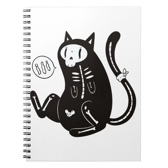 Halloween Cat Anteckningsbok (Framsidan)