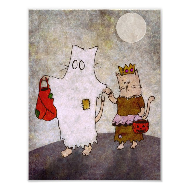 Halloween Cat Art Poster (Framsidan)