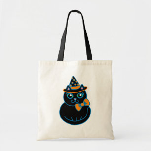 Halloween Cat Bag Tygkasse