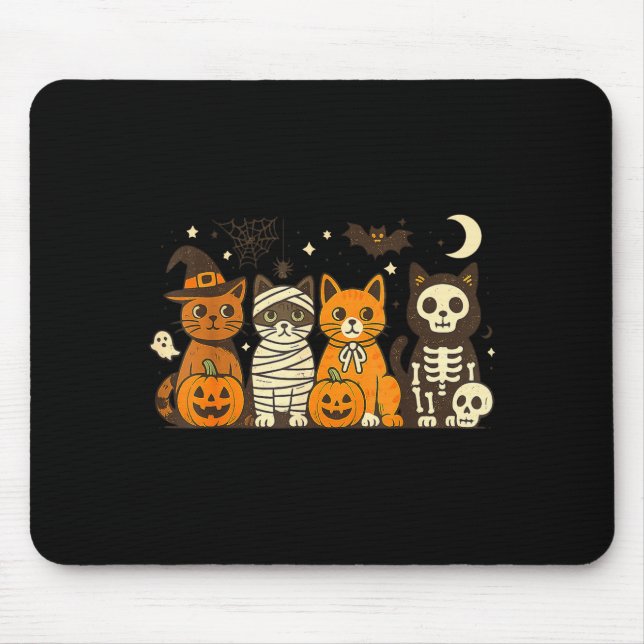 Halloween Cat Costumes Ghost Witch Mummy Men Women Musmatta (Framsidan)