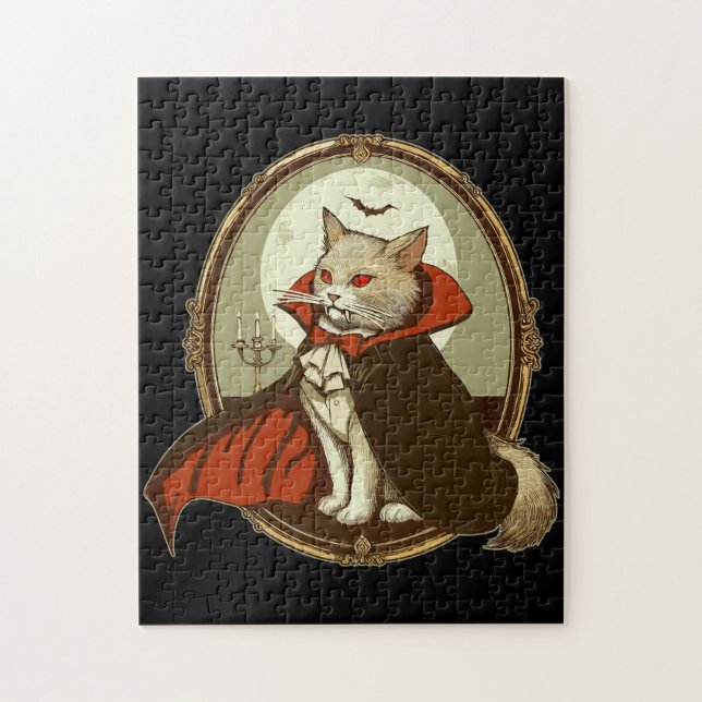 Halloween Cat, Count Catula Pussel (Vertikal)