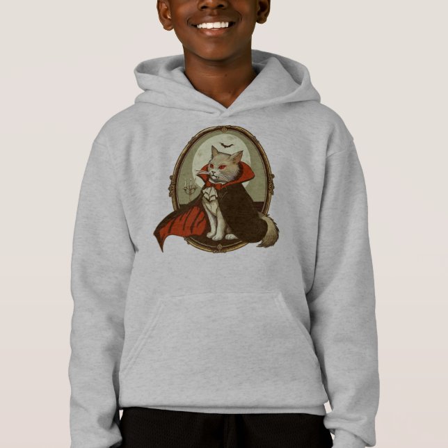 Halloween Cat, Count Catula T Shirt (Framsida)