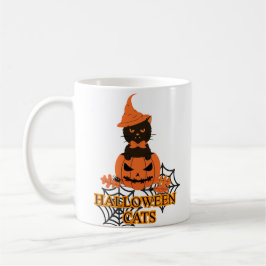 Halloween Cat (Happy halloween, familjegåva) Kaffemugg