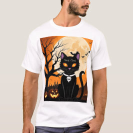 Halloween Cat (Happy halloween, familjegåva) T Shirt