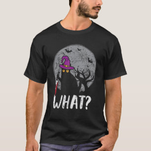 Halloween Cat Knivar What Funny Murderous Costume T Shirt