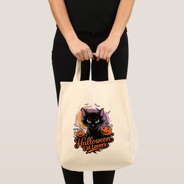 Halloween Cat Lovers Tygkasse (Framsida (produkt))