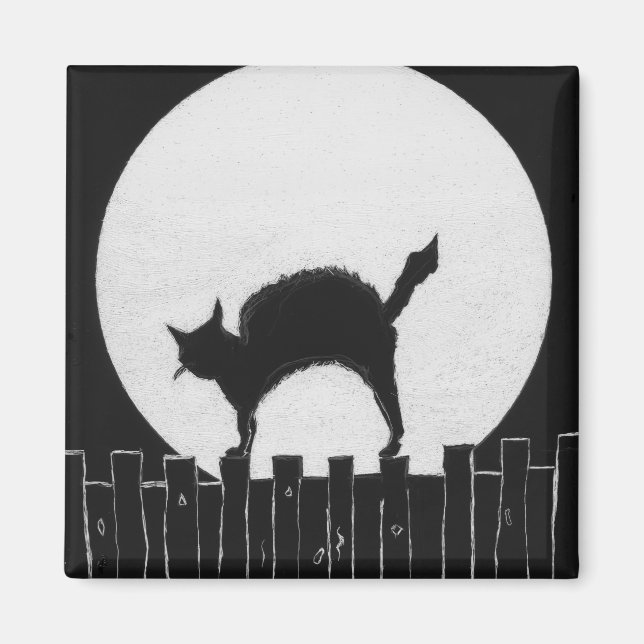 HALLOWEEN CAT MAGNET (Framsidan)
