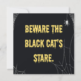 Halloween Cat Modern Inbjudningar
