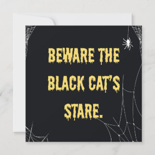 Halloween Cat Modern Inbjudningar