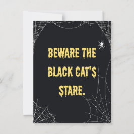 Halloween Cat Modern Vykort