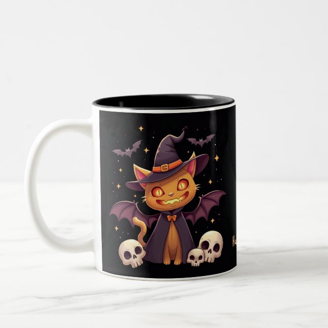 Halloween Cat Mugg (Vänster)