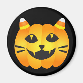 Halloween Cat-o'-Lantern Magnet