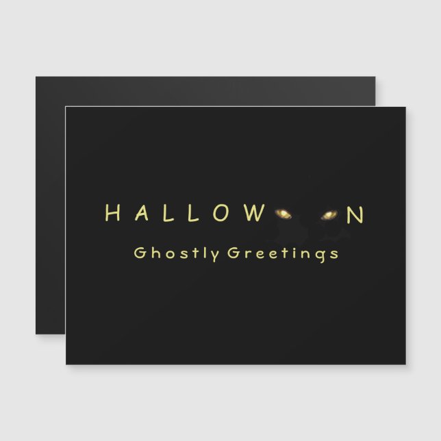 Halloween Cat Öga (Fram/baksida)