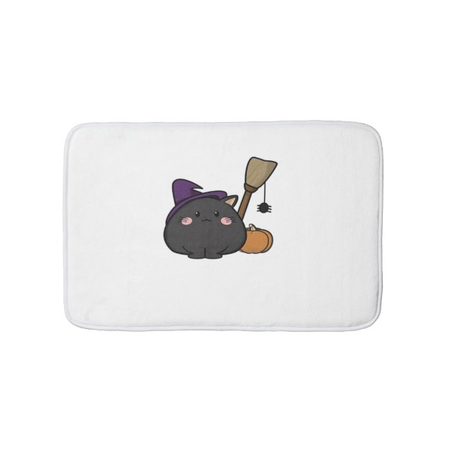 Halloween Cat Oversized T-Shirt Badrumsmatta (Framsidan)