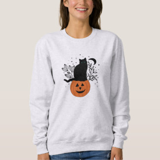 Halloween Cat på Jack'O'Lantern T Shirt
