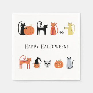 Halloween Cat Party Pappersservett