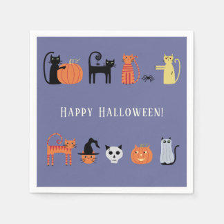 Halloween Cat Party Pappersservett
