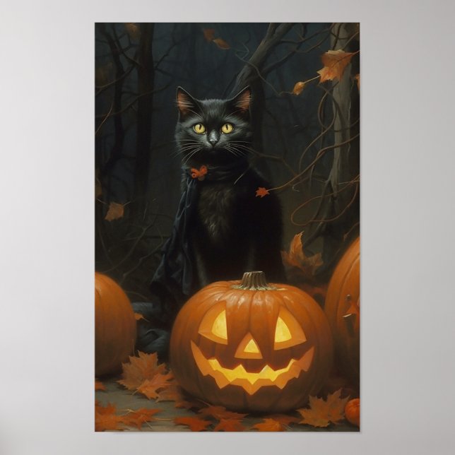 Halloween Cat Poster (Framsidan)