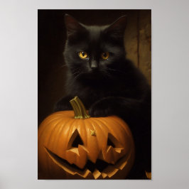 Halloween Cat Poster