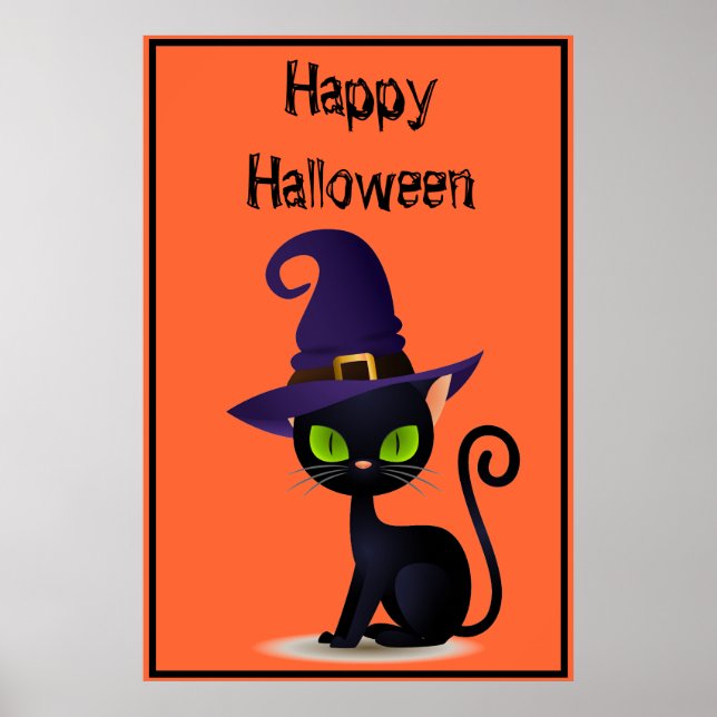 Halloween Cat Poster (Framsidan)