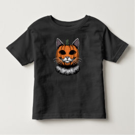 Halloween Cat, Pumpkin Ansikte T Shirt