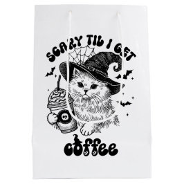 Halloween Cat Scary Til Jag hämtar kaffe