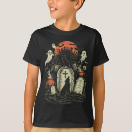 Halloween Cat - Spooky Witch T Shirt