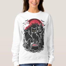 Halloween Cat Spooky - Witchs T Shirt