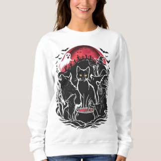 Halloween Cat Spooky - Witchs T Shirt