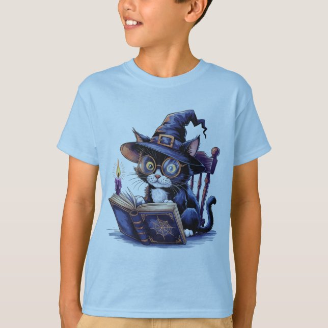Halloween Cat T Shirt (Framsida)