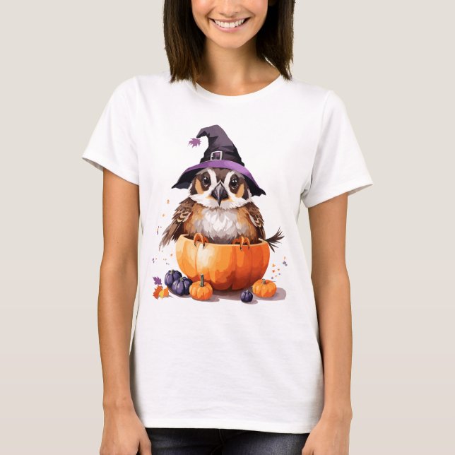 Halloween Cat T Shirt (Framsida)