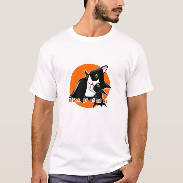 Halloween Cat T Shirt (Framsida)