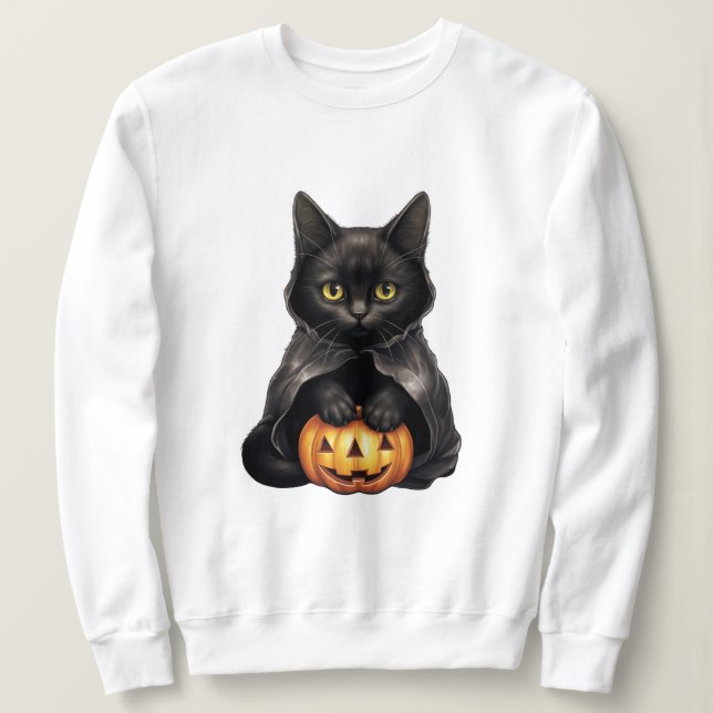 Halloween Cat T Shirt (Design framsida)