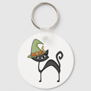Halloween Cat T-shirts och presenter Nyckelring