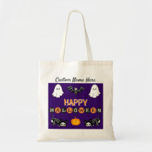 Halloween Cat Tote Bag - Personalisera