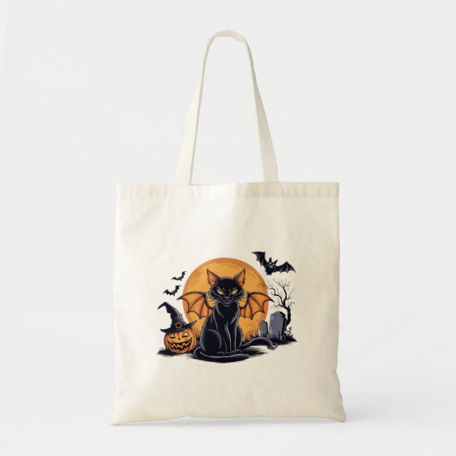 Halloween Cat Tygkasse (Framsidan)