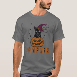 Halloween Cat Vampurr Vampire Girl Kreativ Manar W T Shirt