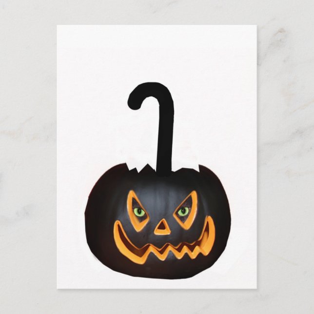 Halloween Cat Vykort (Framsida)