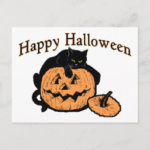 Halloween Cat Vykort